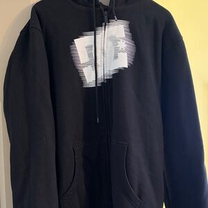 DC Men's Black Zip-Up Fleece lined